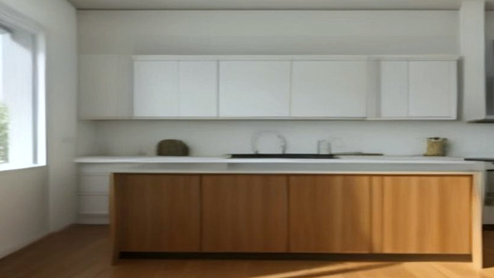 Photoreal Encino custom house exterior matching architect-led residential design, no text