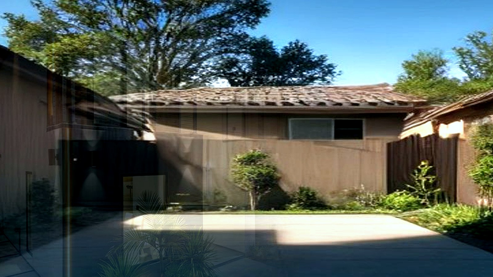 Photoreal Encino custom house exterior matching architect-led residential design, no text
