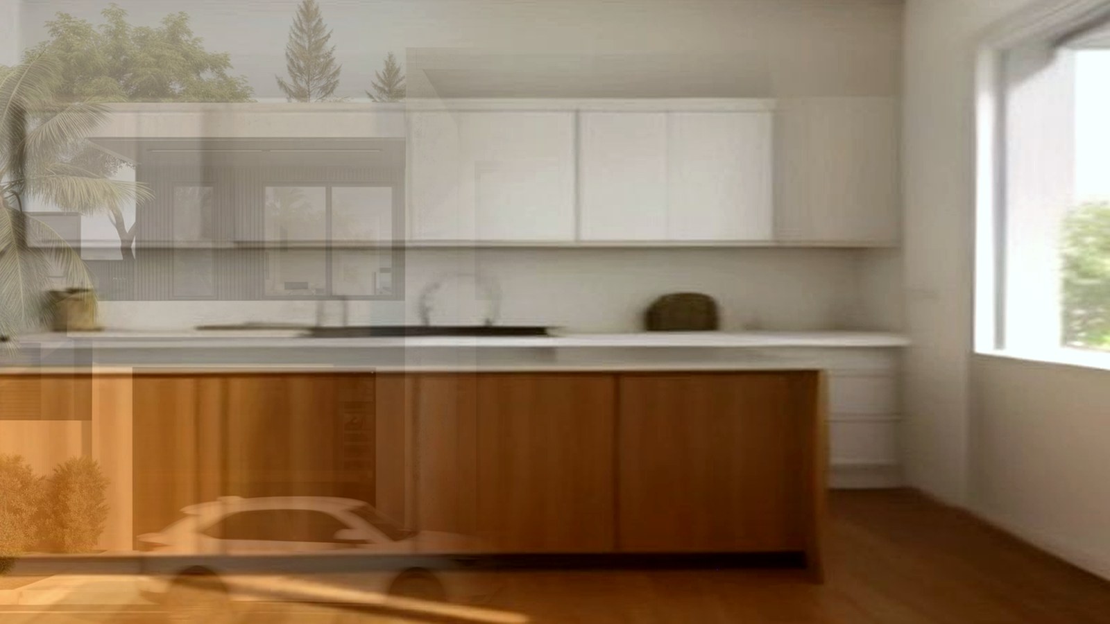 Photoreal plan review documents and custom home drawings on a table, no watermarks