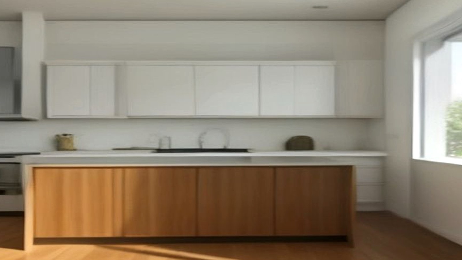 Photoreal Encino custom house exterior matching architect-led residential design, no text