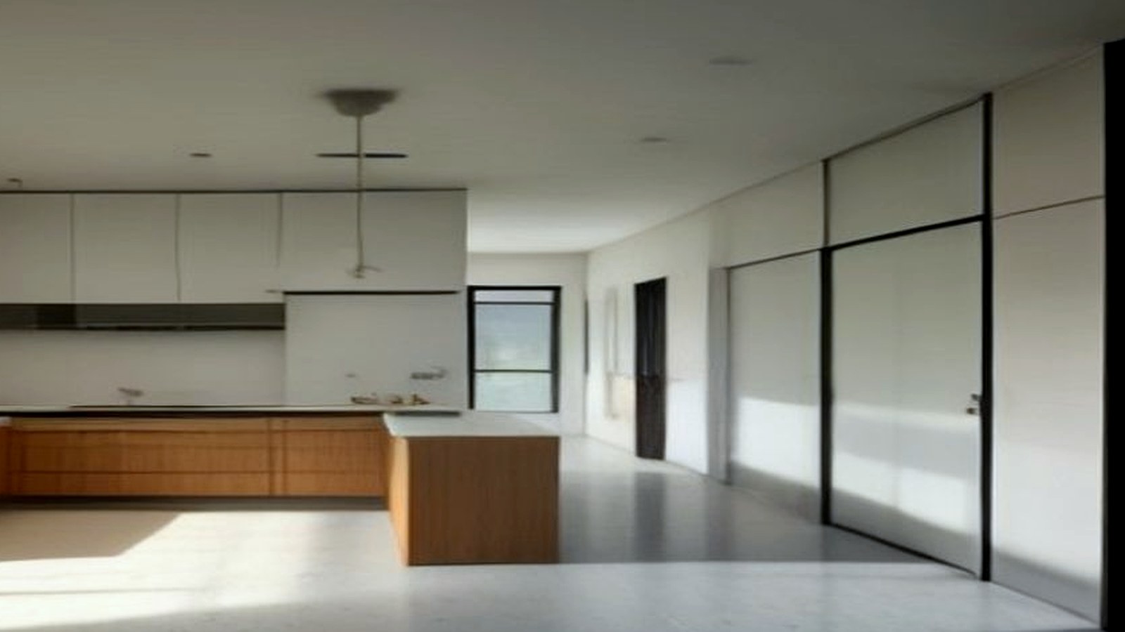 Photoreal Encino custom house exterior matching architect-led residential design, no text