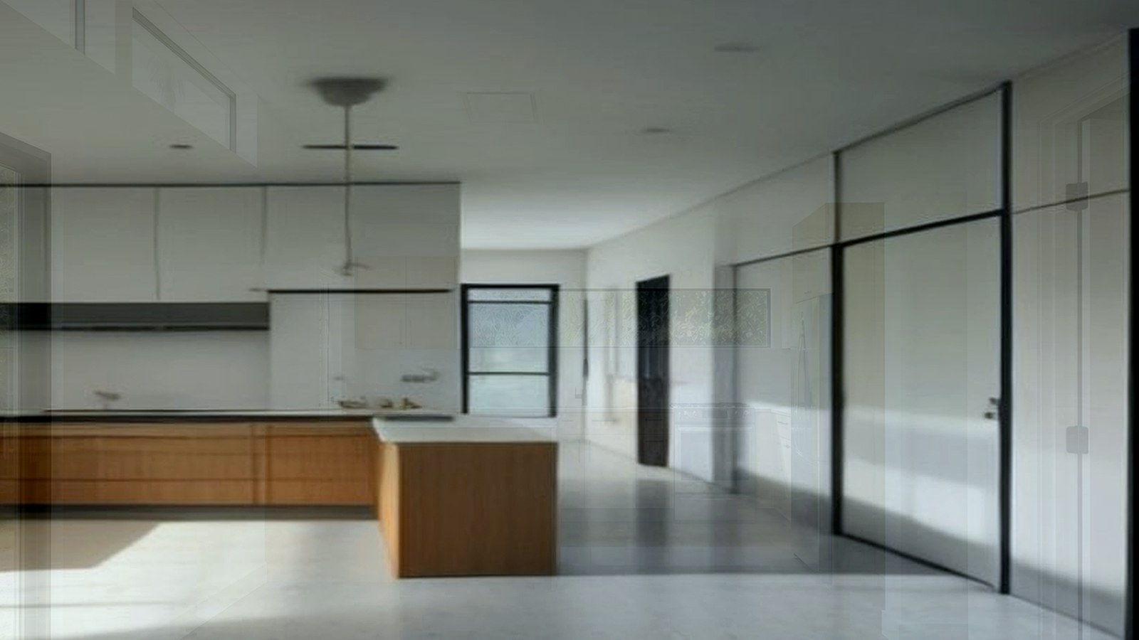Photoreal Encino custom house exterior matching architect-led residential design, no text