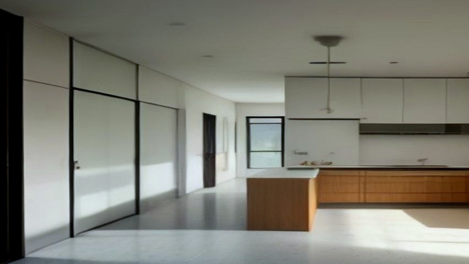 Photoreal Encino custom house exterior matching architect-led residential design, no text