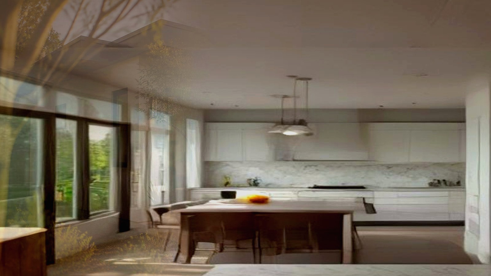 Photoreal Encino custom home architect documentation set without collage or logos