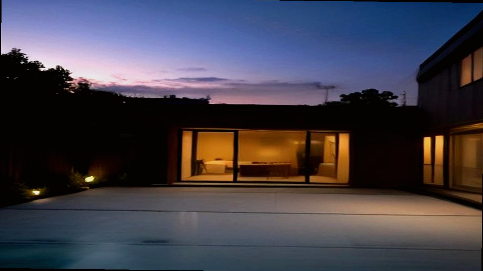 Photoreal Encino custom house exterior matching architect-led residential design, no text