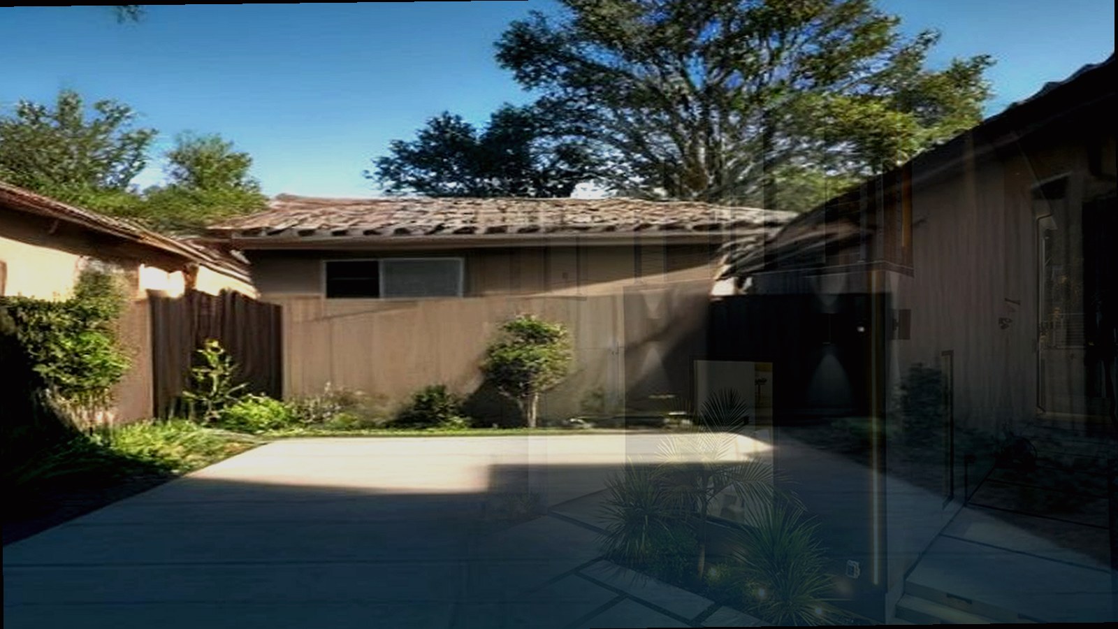 Photoreal Encino custom house exterior matching architect-led residential design, no text
