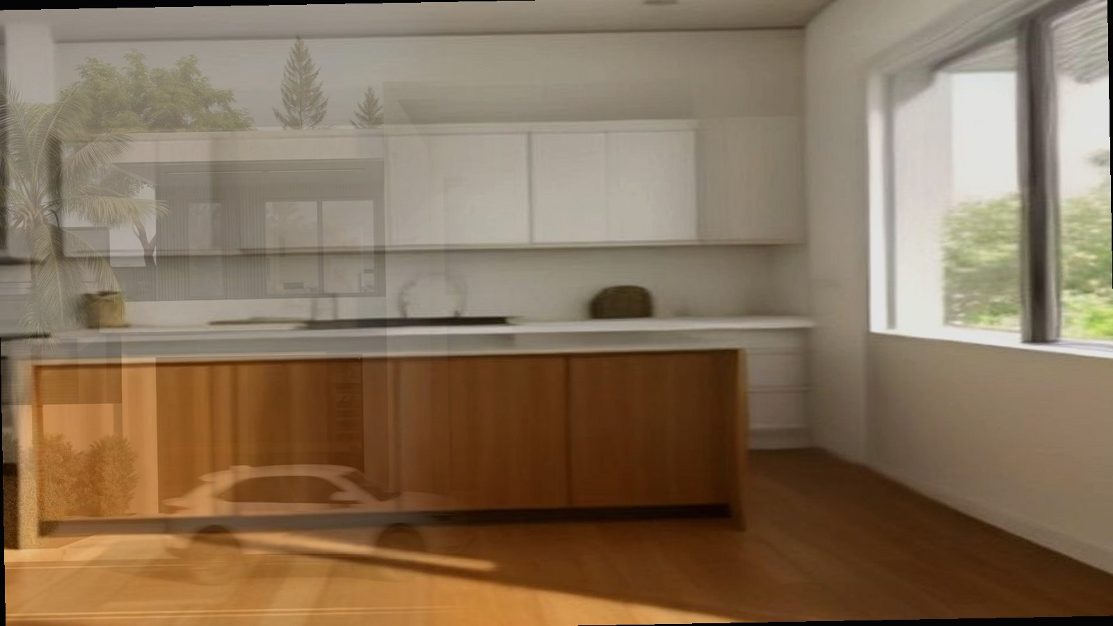 Photoreal plan review documents and custom home drawings on a table, no watermarks