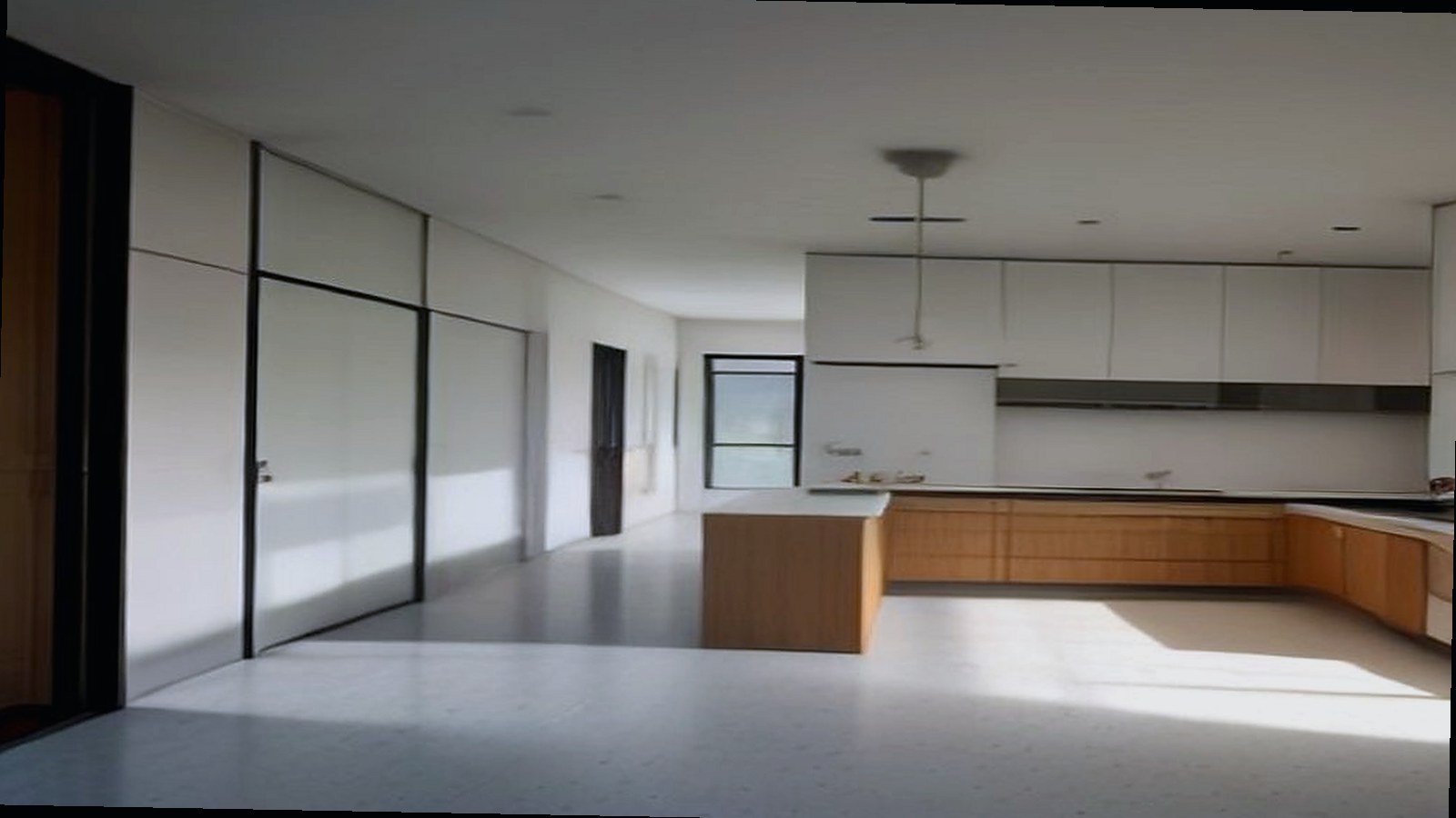 Photoreal architect reviewing custom home drawings for an Encino Los Angeles house, no logos