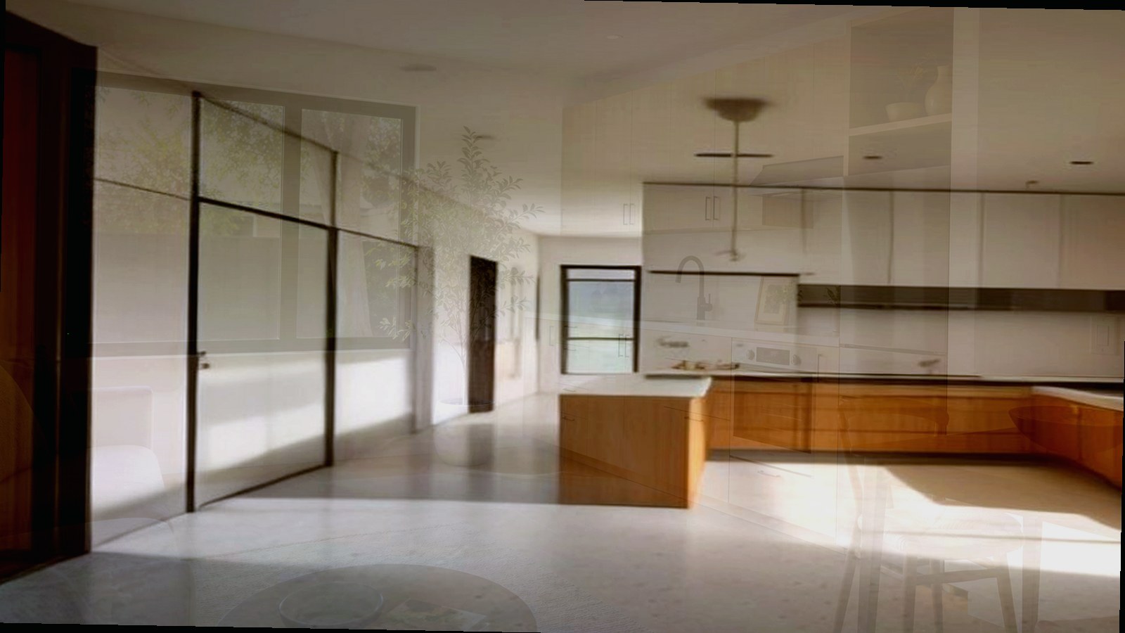 Photoreal plan review documents and custom home drawings on a table, no watermarks