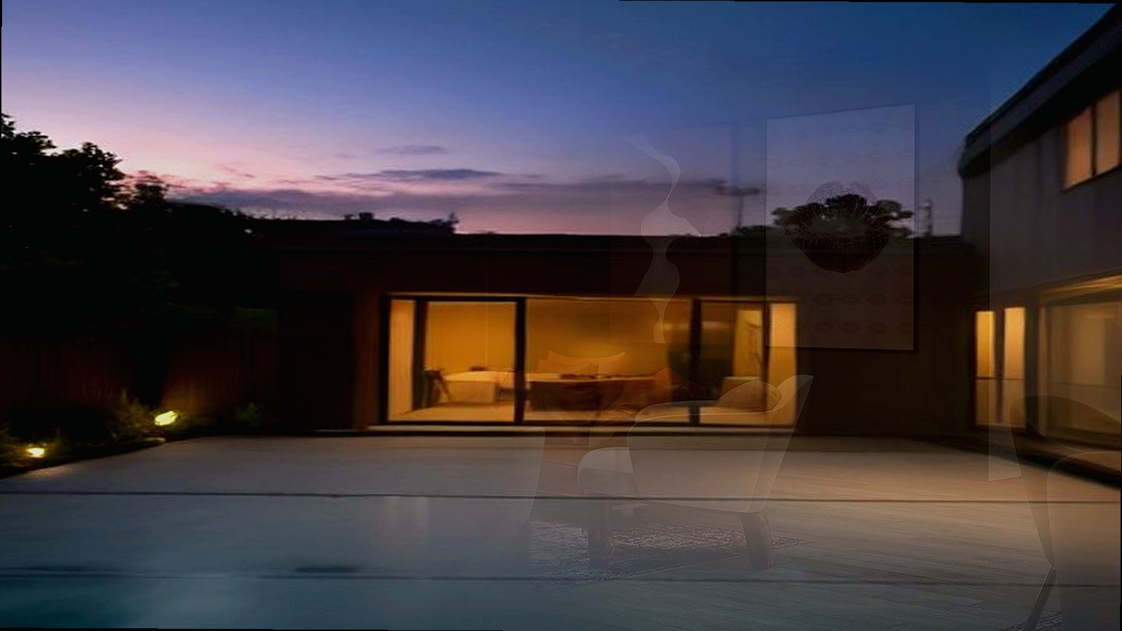 Photoreal plan review documents and custom home drawings on a table, no watermarks