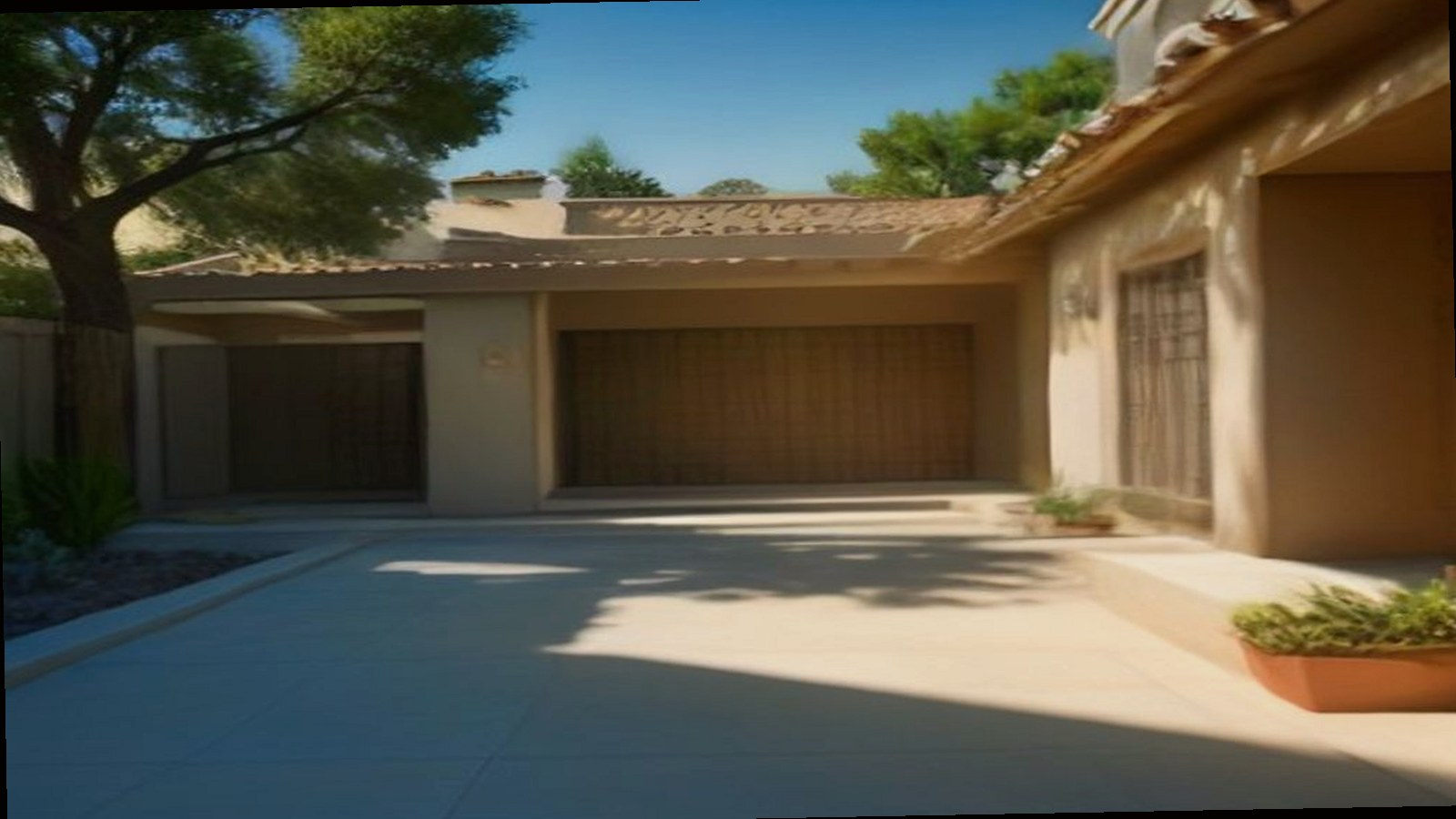 Photoreal Encino custom house exterior matching architect-led residential design, no text