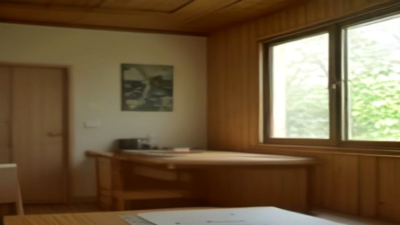 Photoreal architect reviewing custom home drawings for an Encino Los Angeles house, no logos