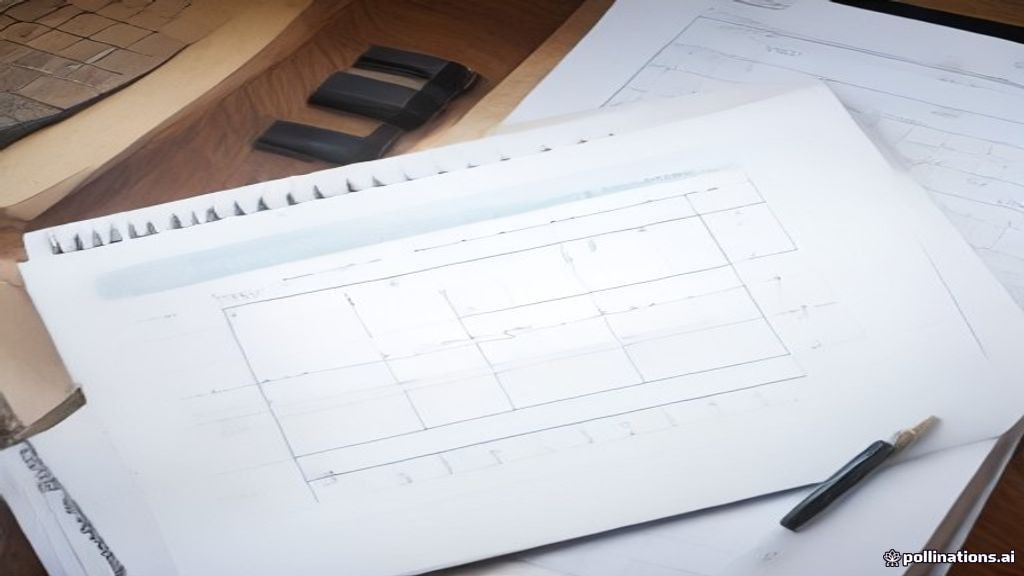 Photoreal architect reviewing custom home drawings for an Encino Los Angeles house, no logos