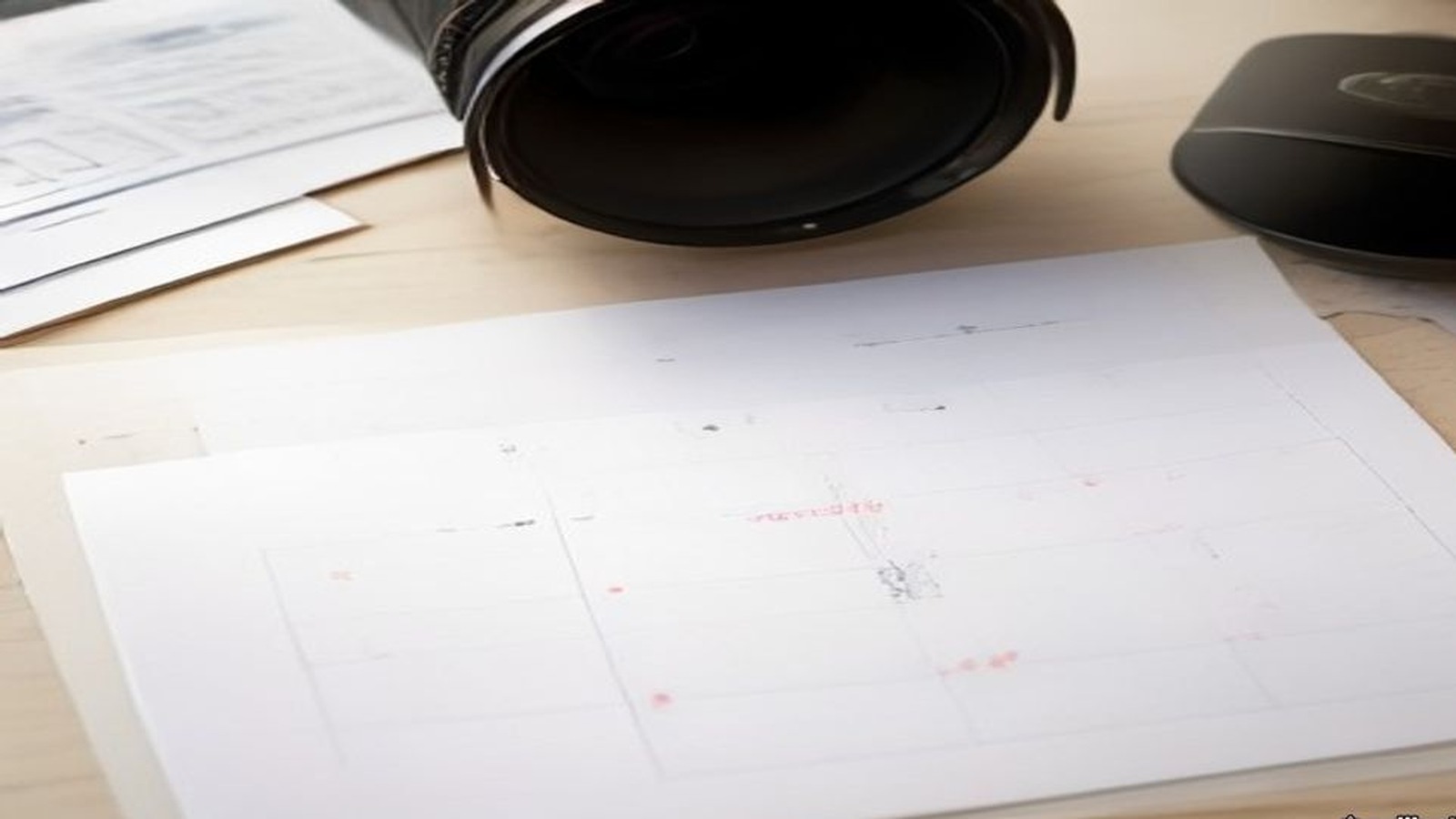 Photoreal architect reviewing custom home drawings for an Encino Los Angeles house, no logos