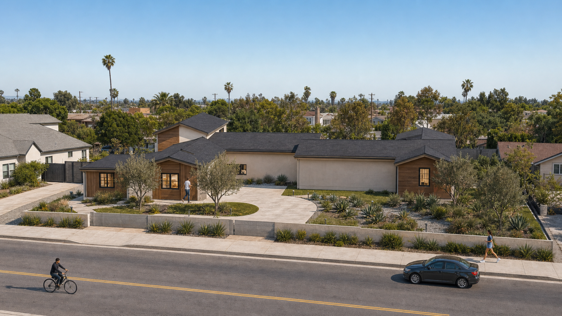 California one-bedroom accessory dwelling unit conversion and addition project