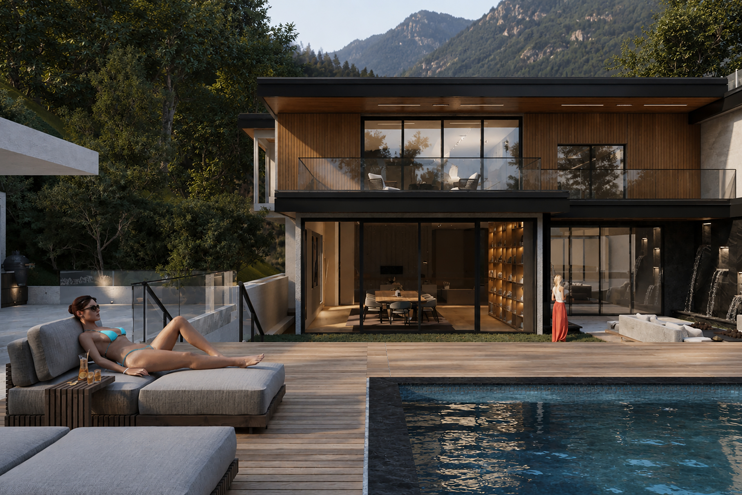 California residential new-construction project with a single-family dwelling Standish Mansion - Encino California. — image 9