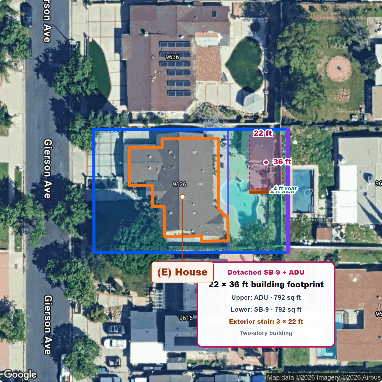 Detached SB-9 and ADU concept map