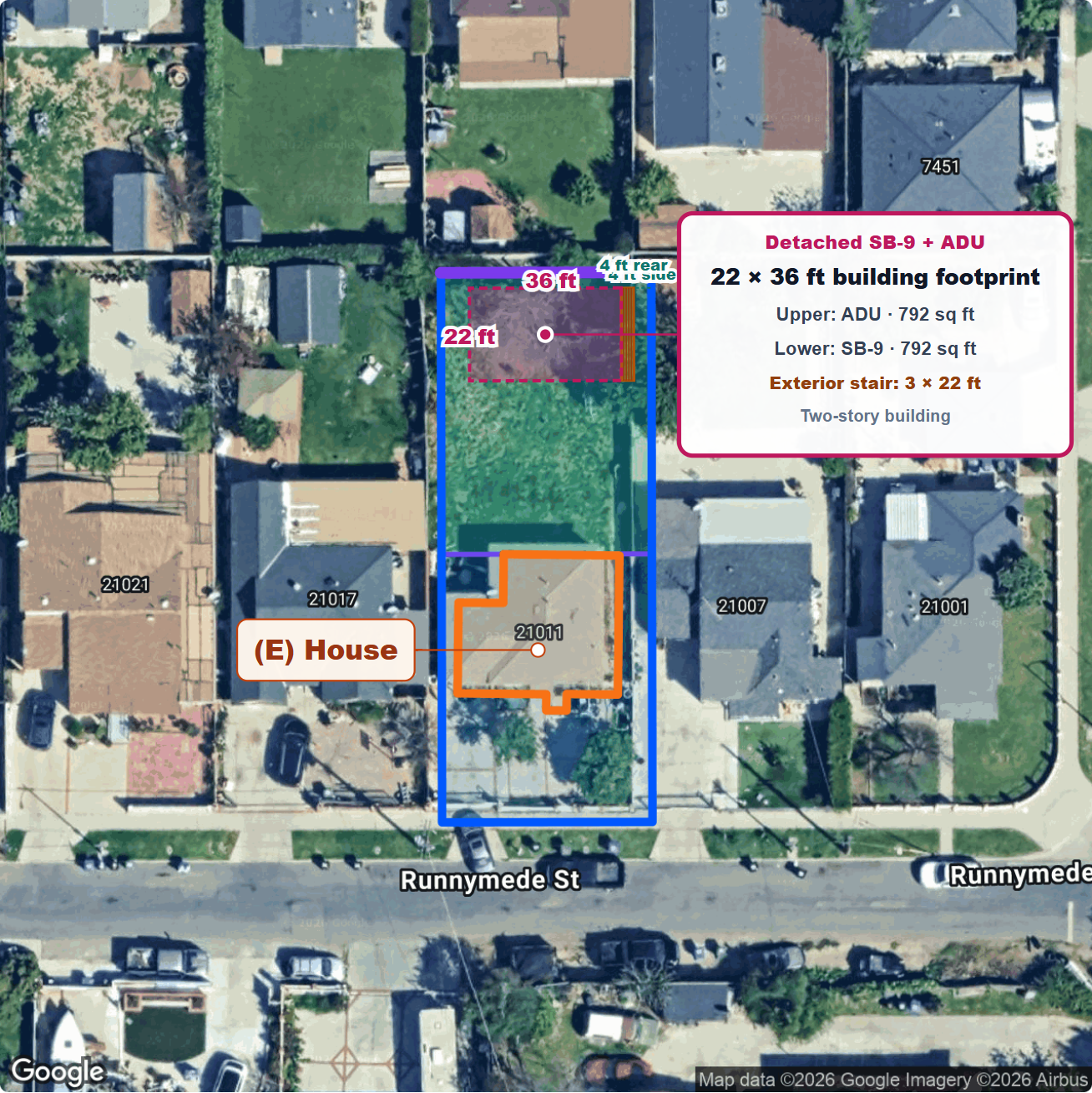 Detached SB-9 and ADU concept map