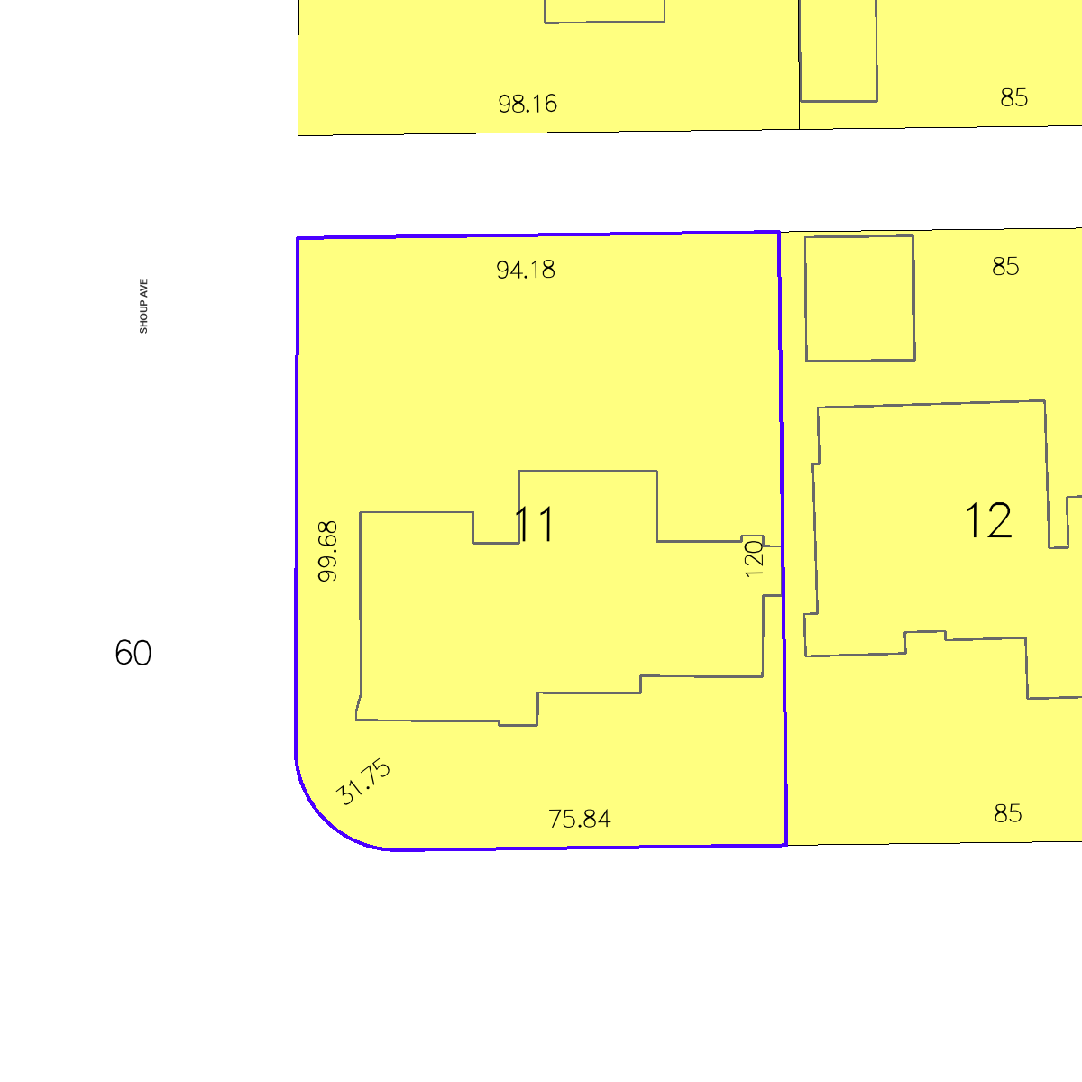 ZIMAS property map