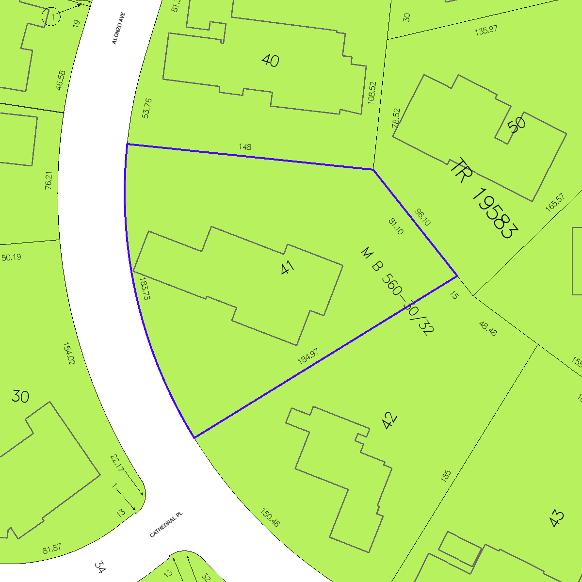 ZIMAS property map