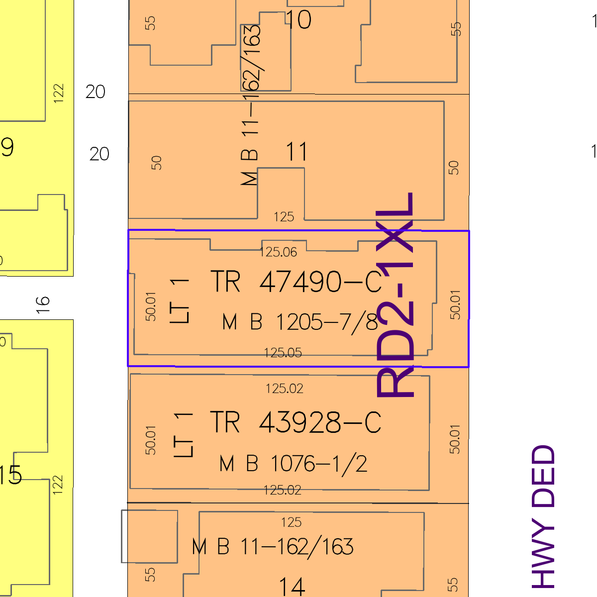 ZIMAS property map