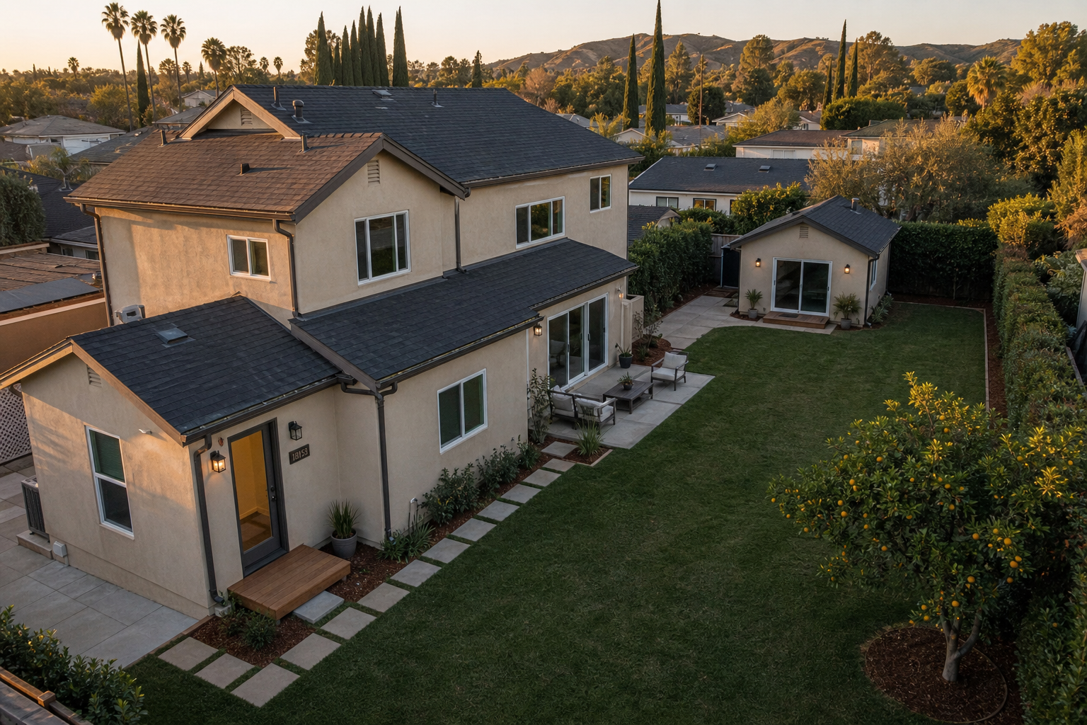 Encino lot with a junior unit on the main house and one backyard cottage, the hire choice to file the junior first while two cottages stay a bill