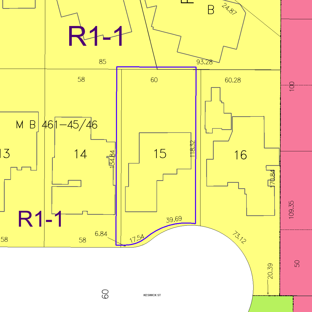 ZIMAS property map
