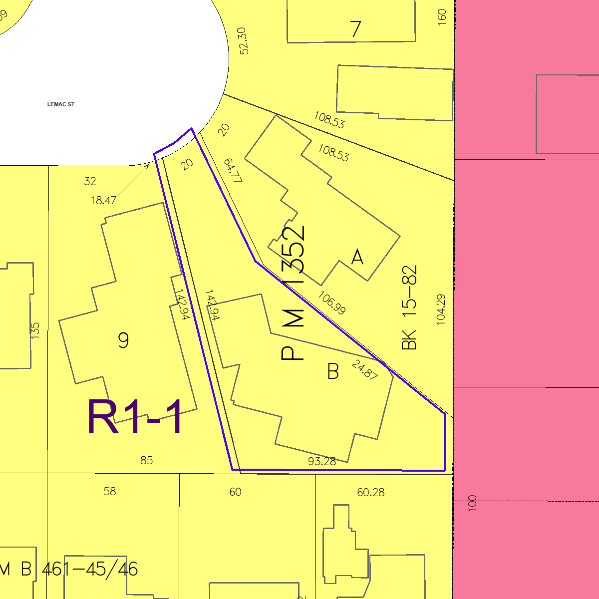 ZIMAS property map