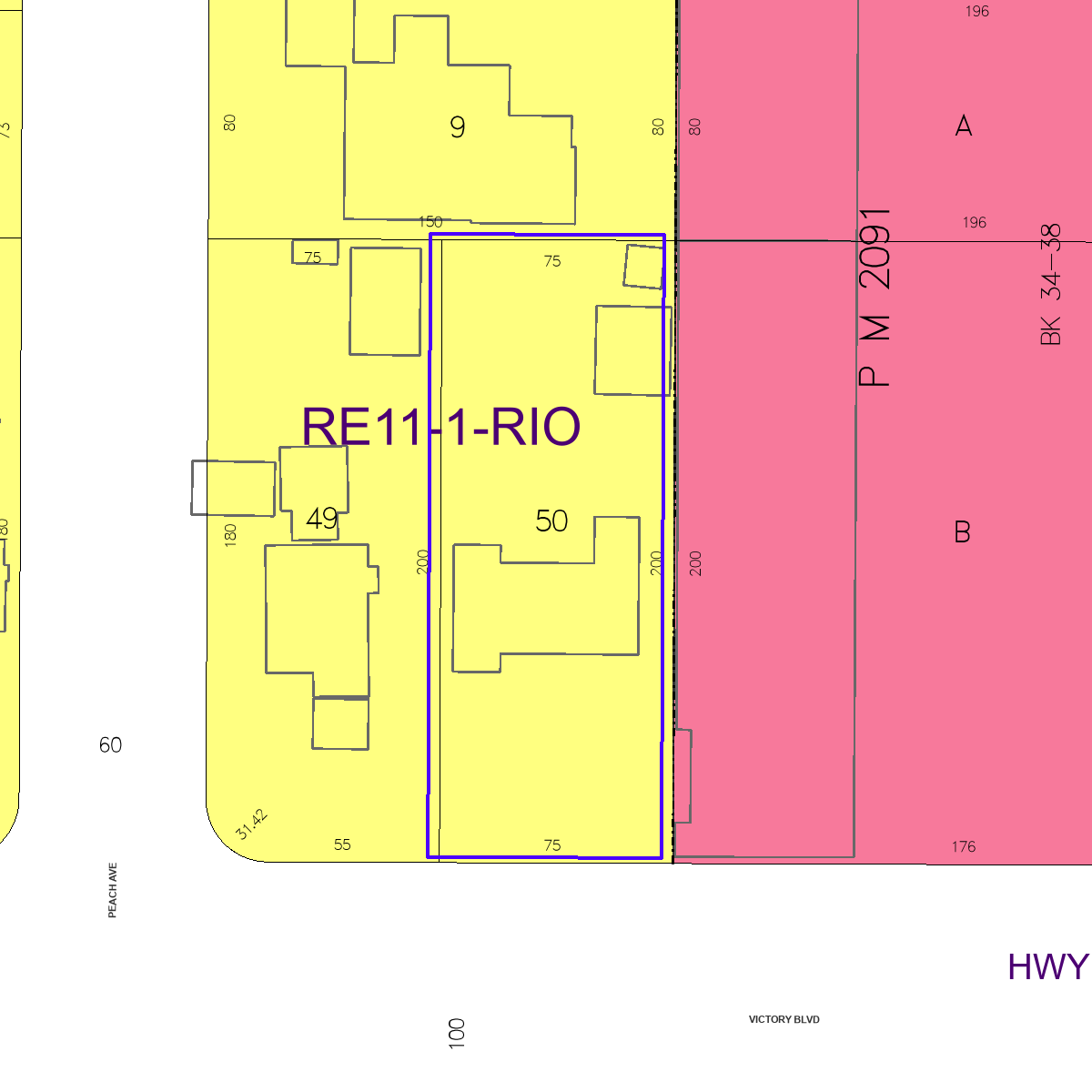ZIMAS property map