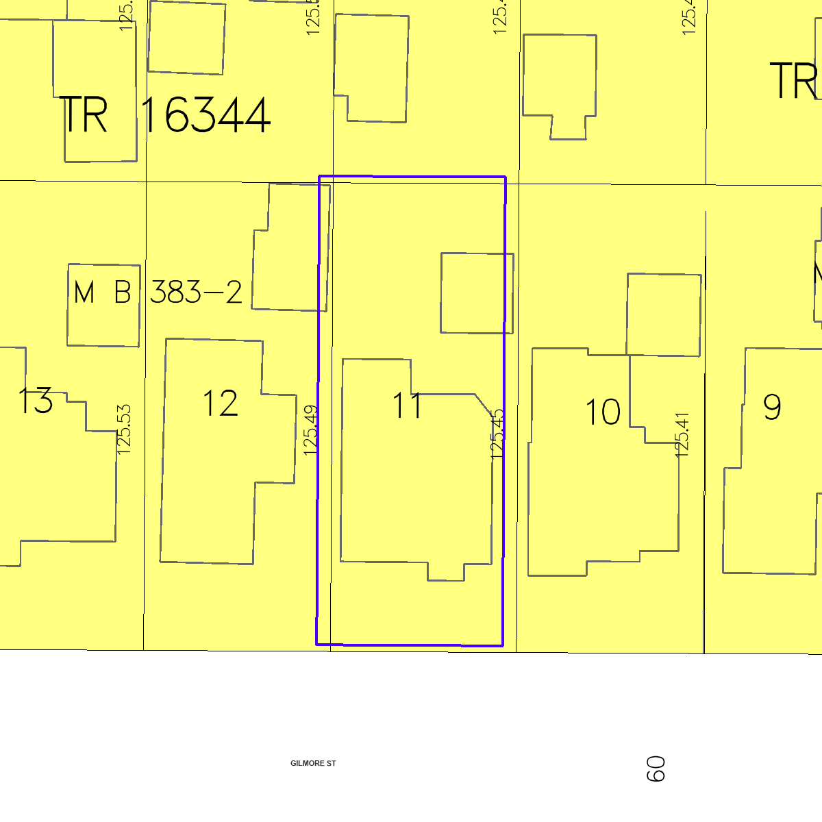 ZIMAS property map