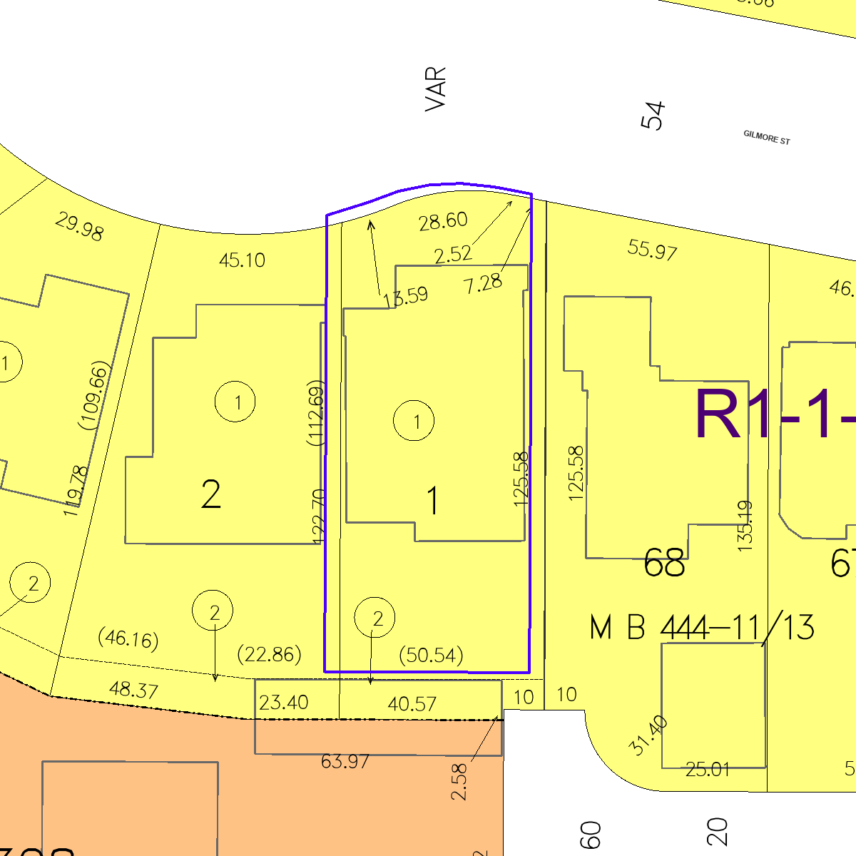 ZIMAS property map