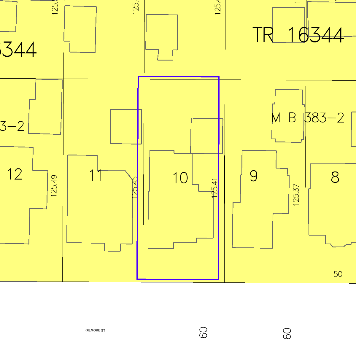 ZIMAS property map