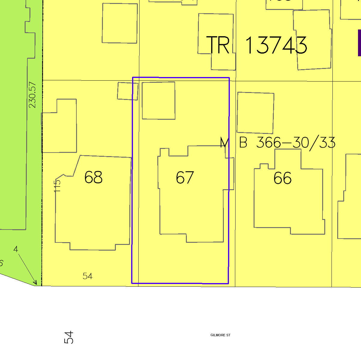ZIMAS property map