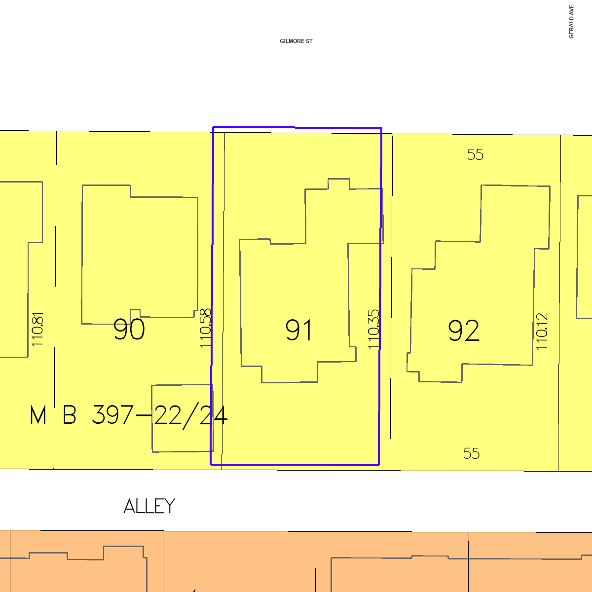 ZIMAS property map