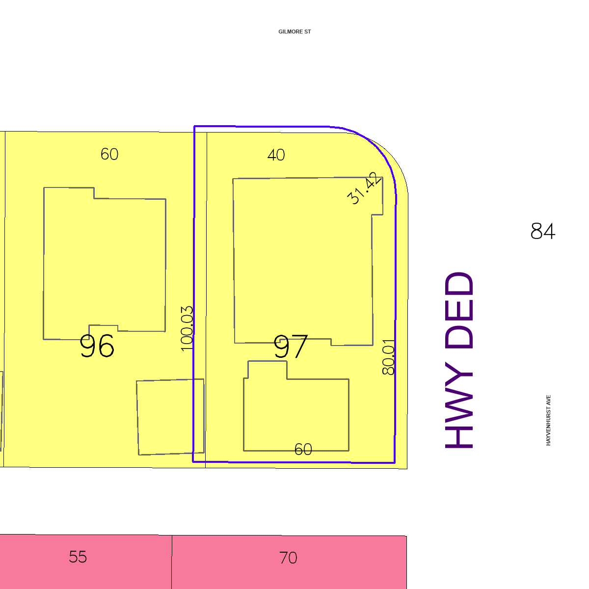 ZIMAS property map