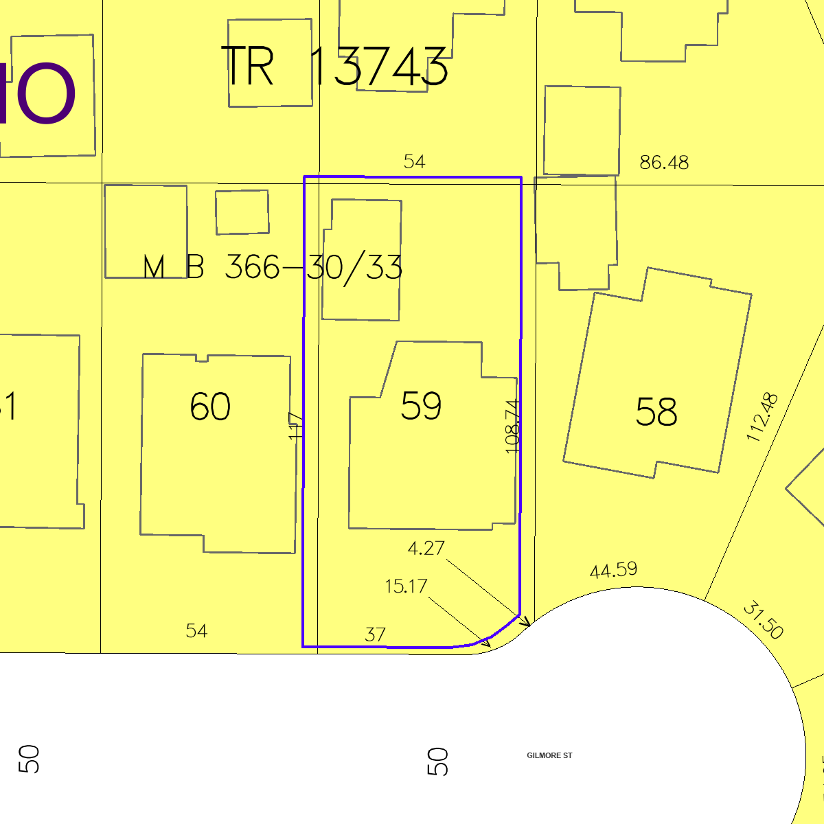 ZIMAS property map
