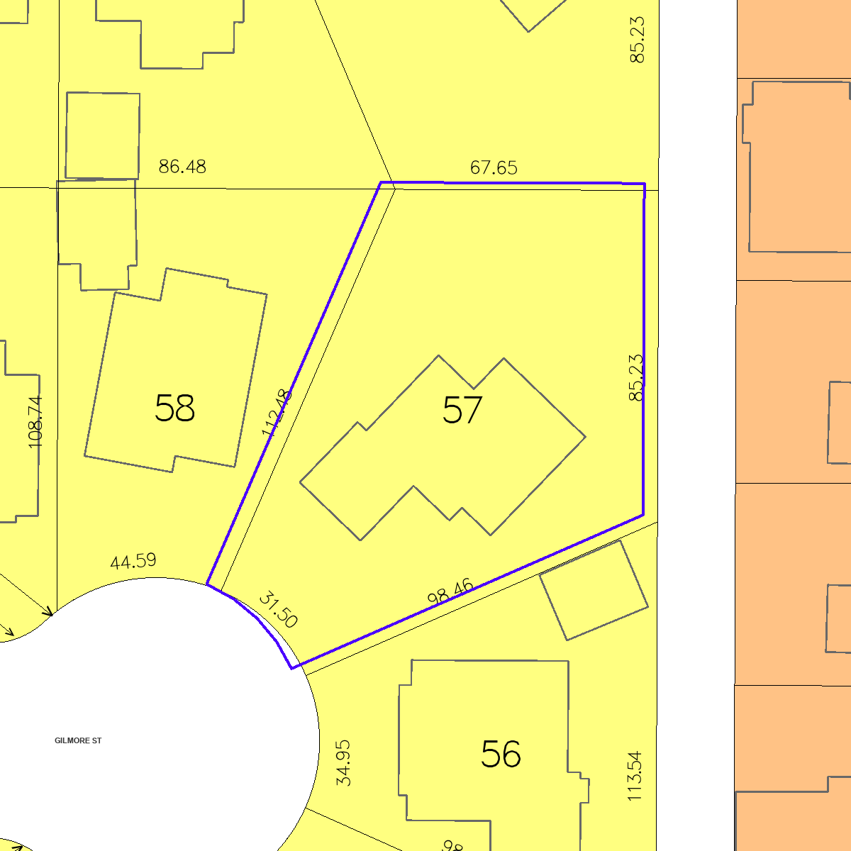 ZIMAS property map
