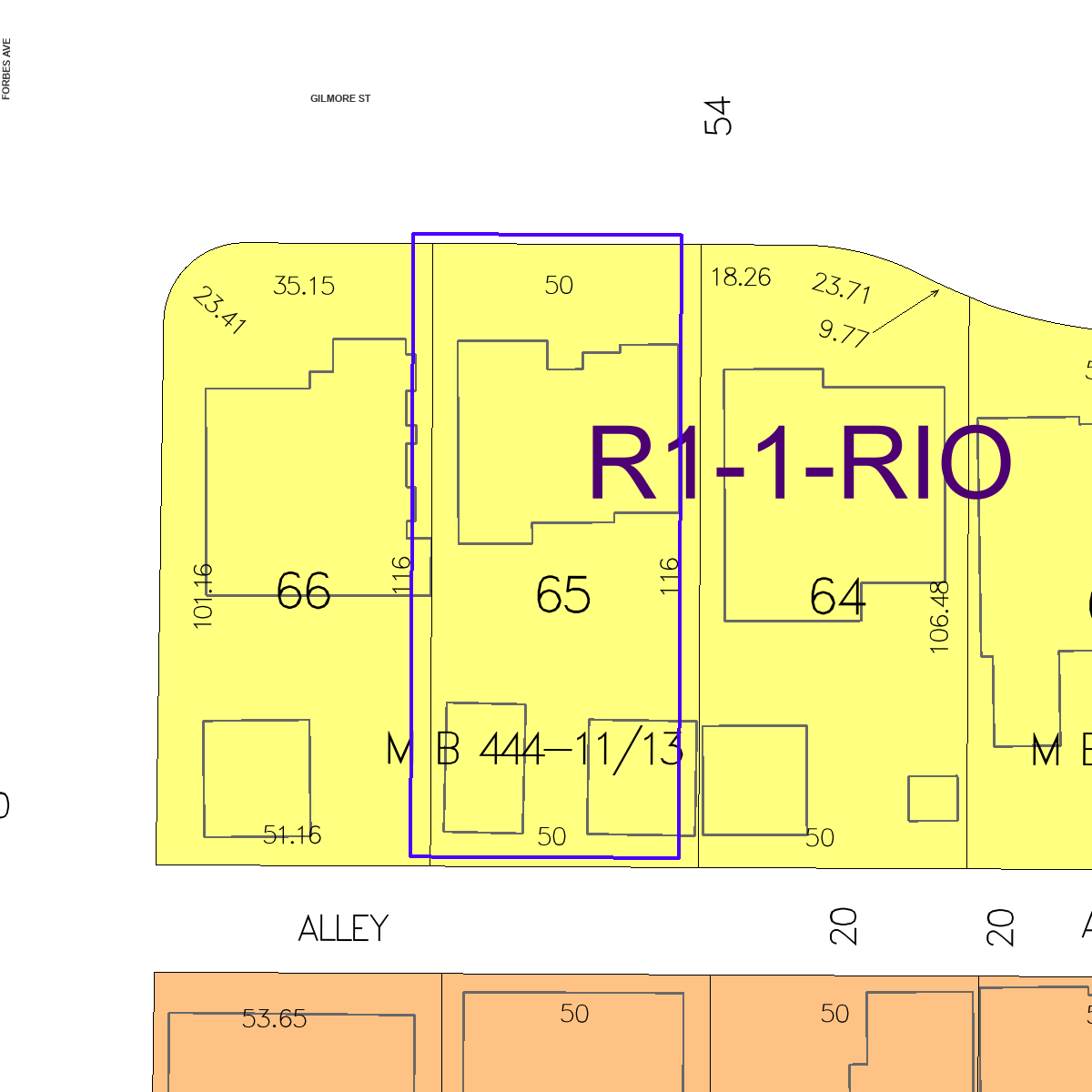 ZIMAS property map