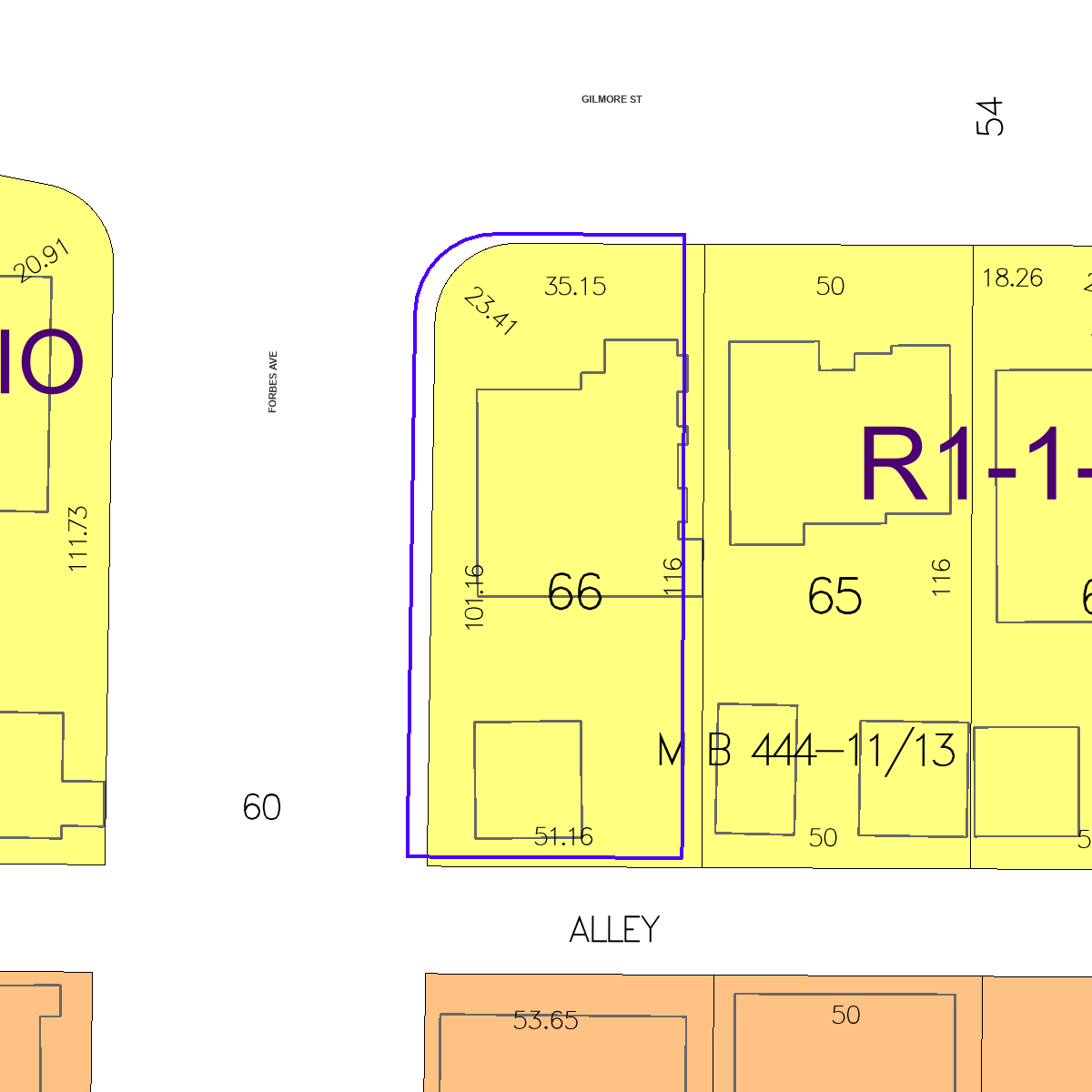 ZIMAS property map