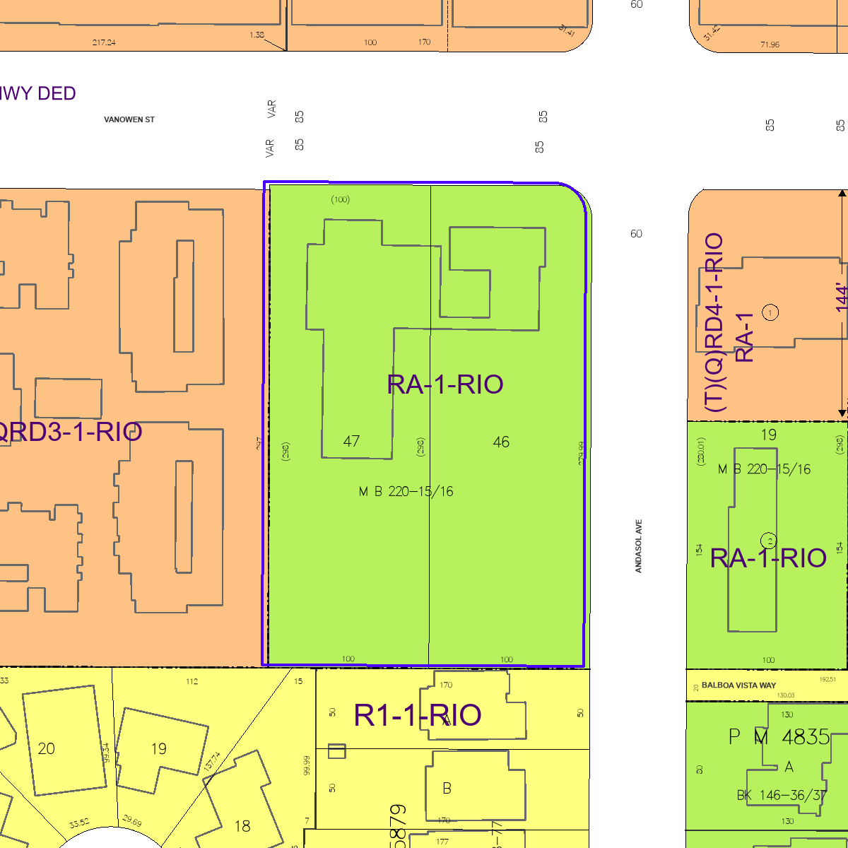 ZIMAS property map