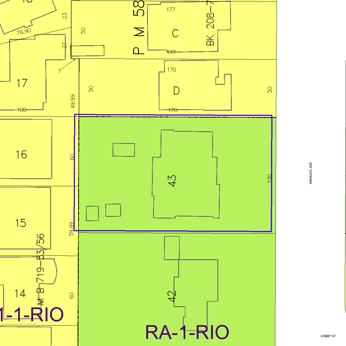 ZIMAS property map