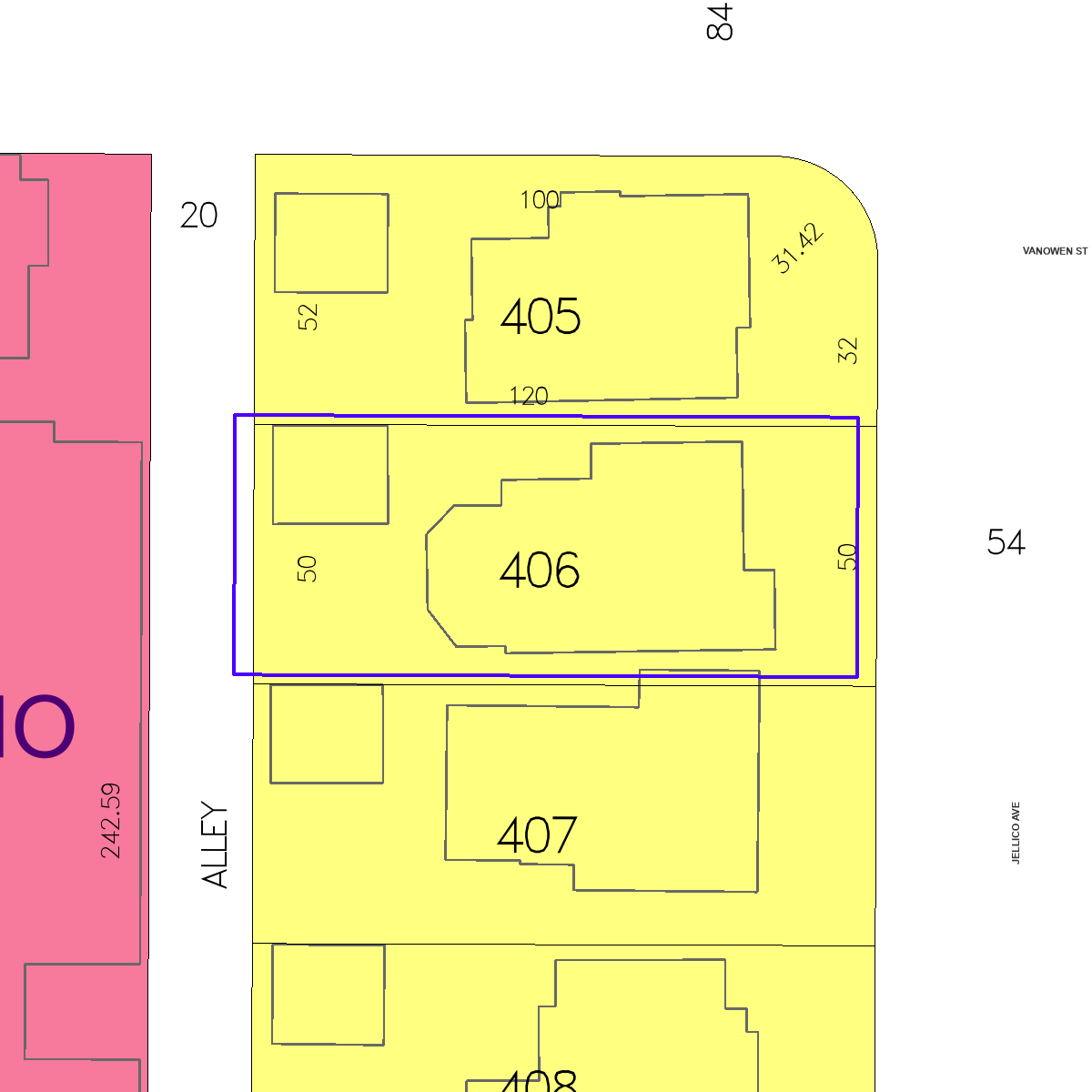 ZIMAS property map