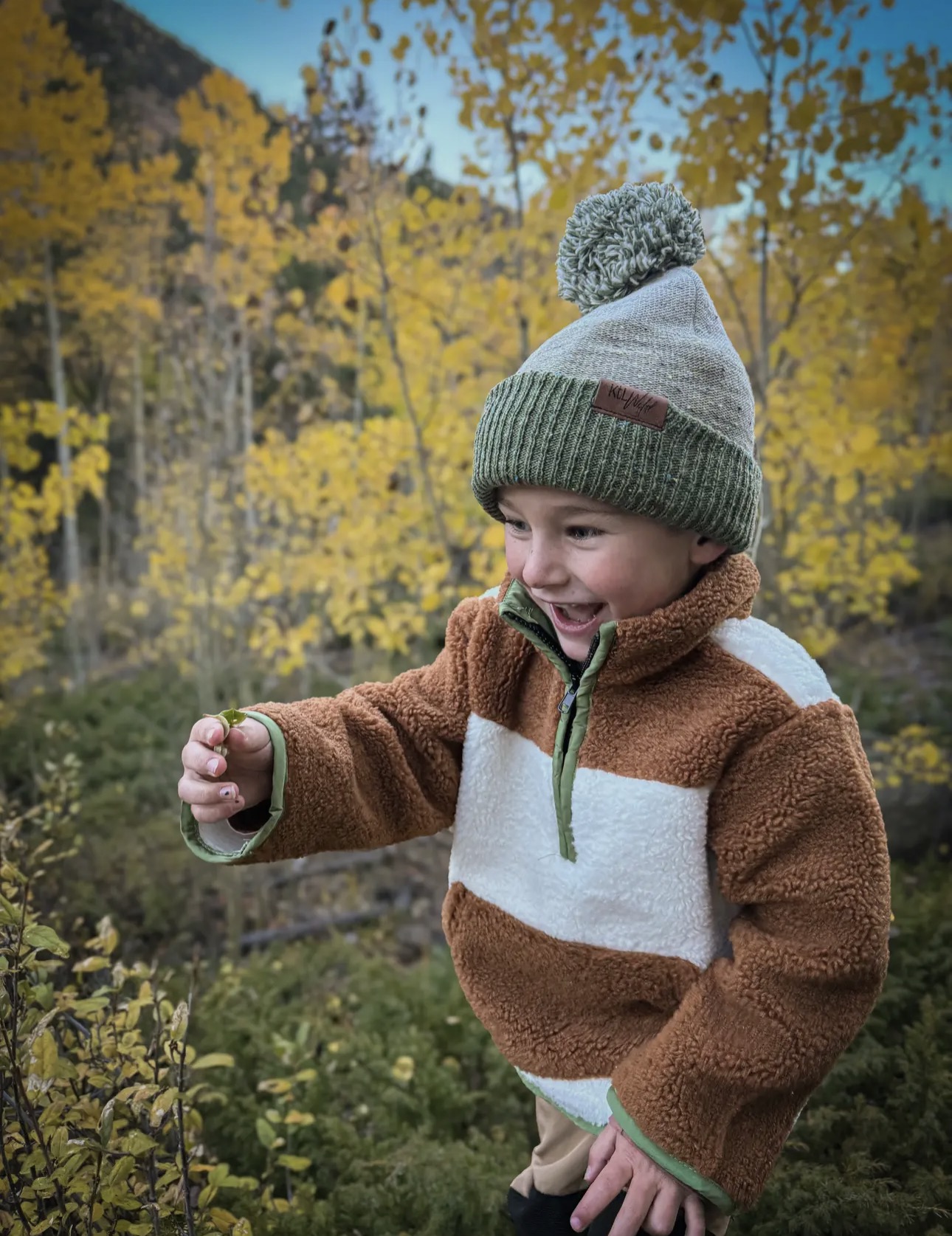 Keep the Littles Wild- Tan Camel Sherpa