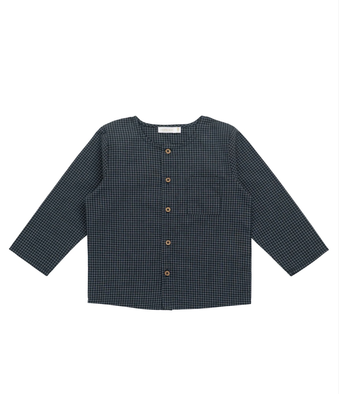 Jamie Kay - Organic Cotton Albie Top - Forest Grid