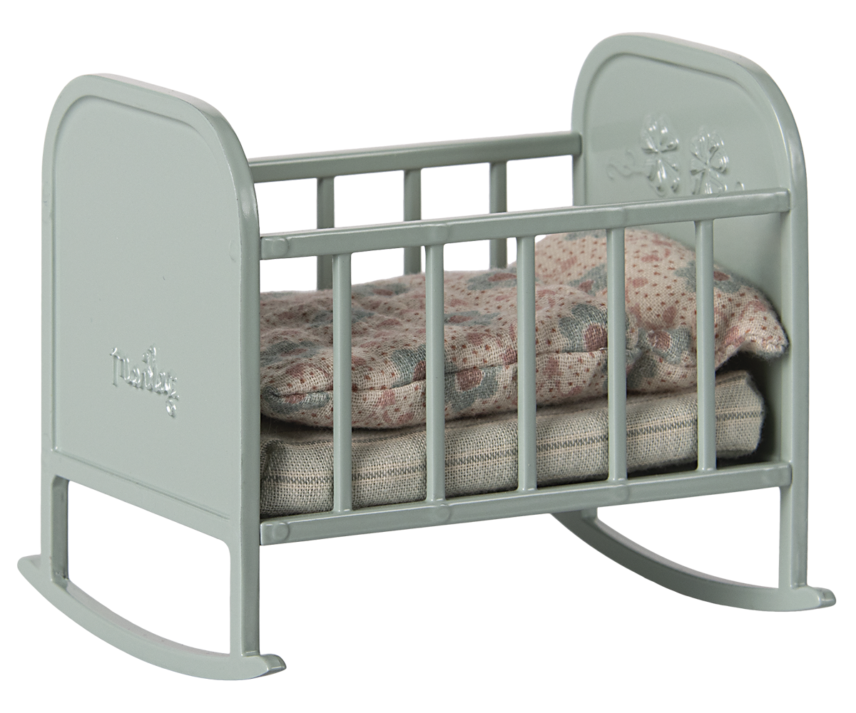 Maileg - Cradle, My - Blue Mint 