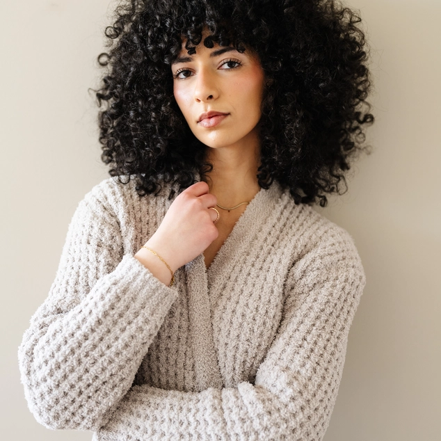 Saranoni - Waffle Knit Robes - oatmeal