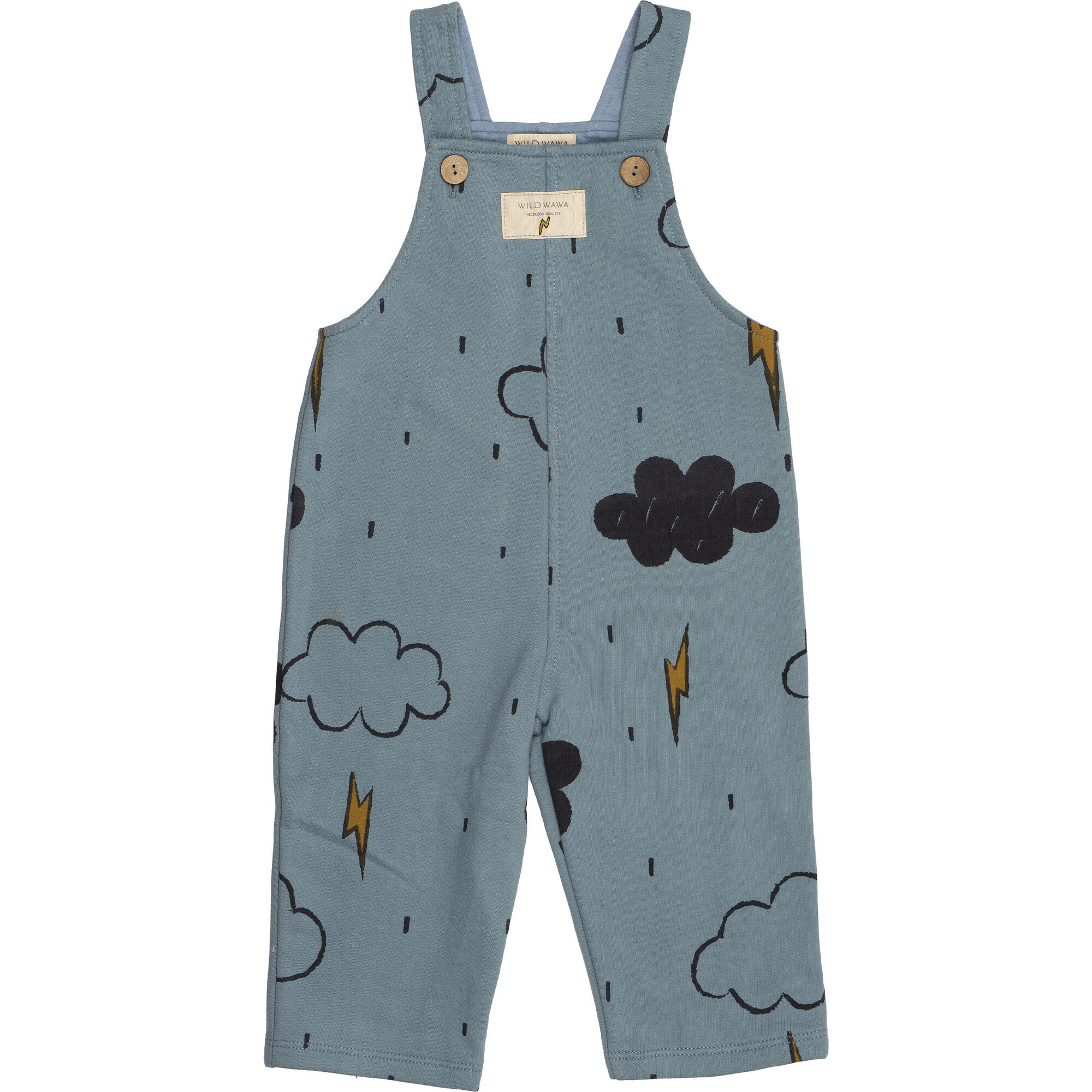 Wild Wawa - Terry Overalls - Thundercloud