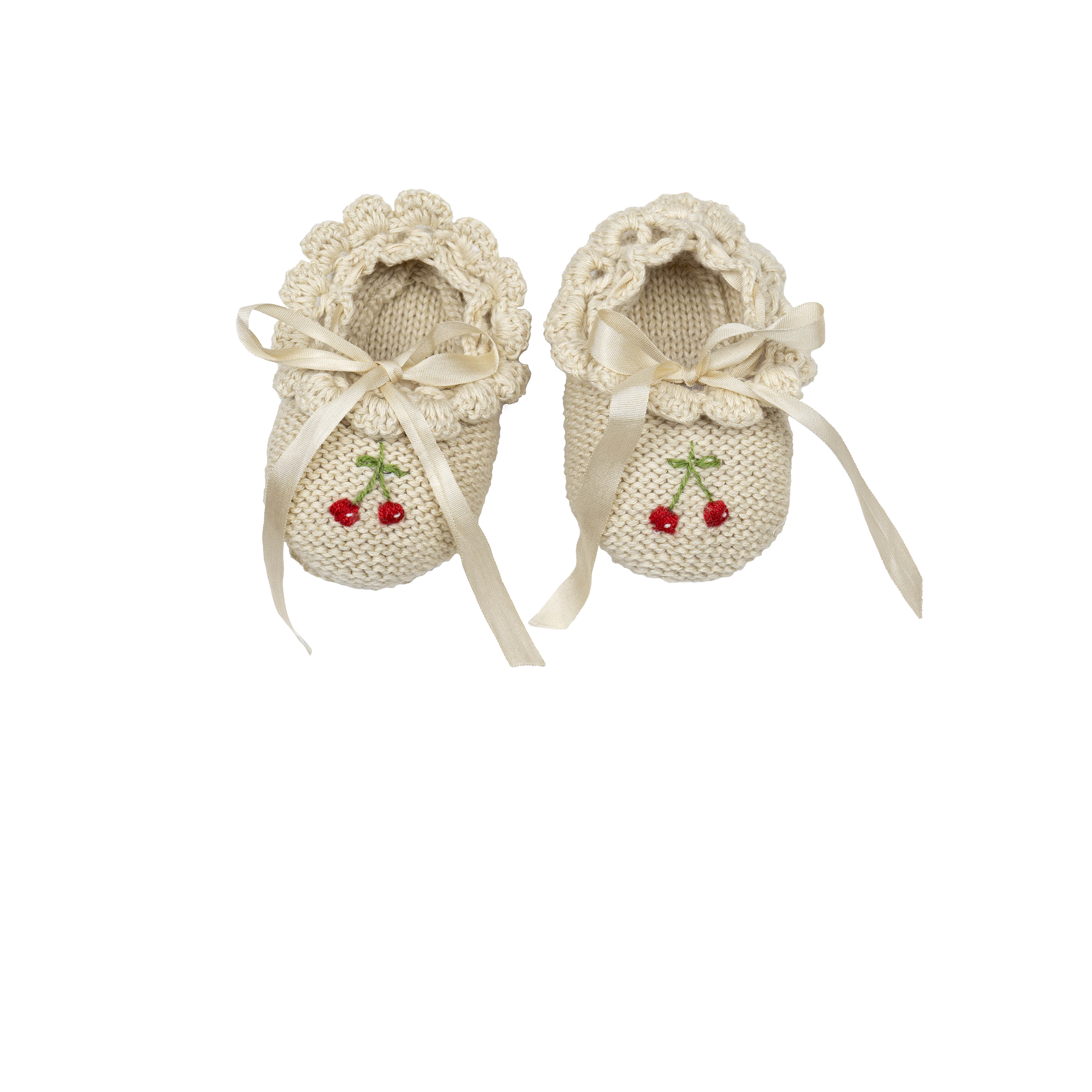 Wild Wawa - Knitted Ballerinas - Cherries 
