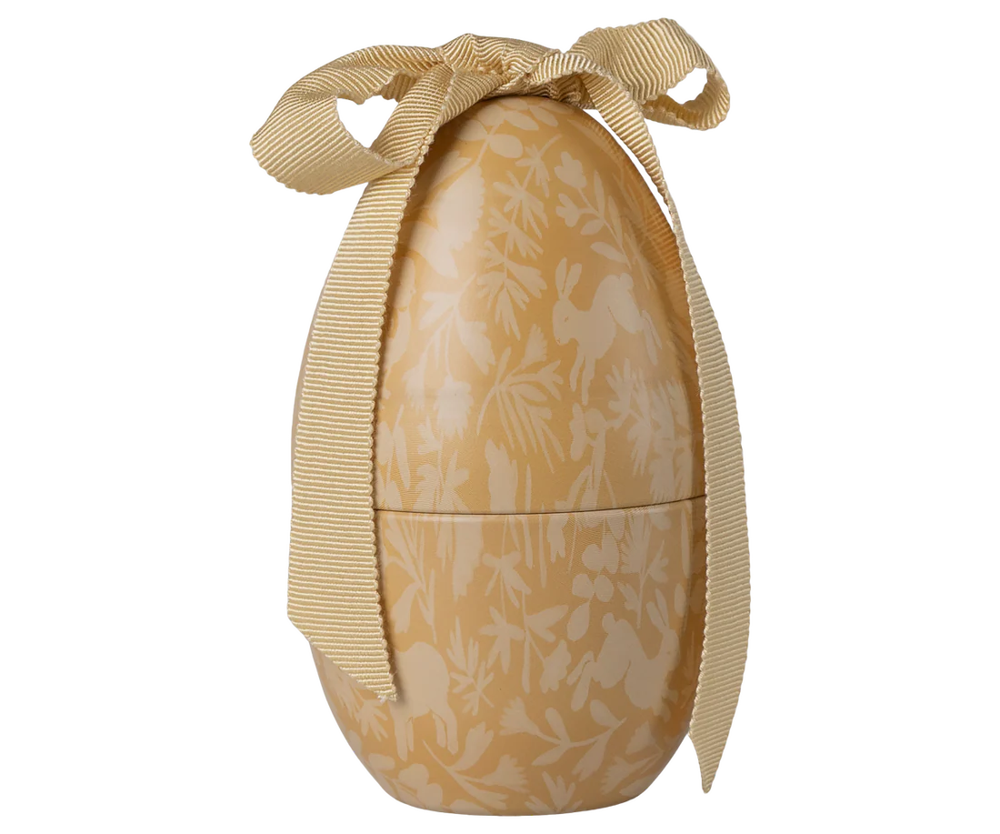 Maileg - Easter egg with micro rabbit, small - cream yellow 