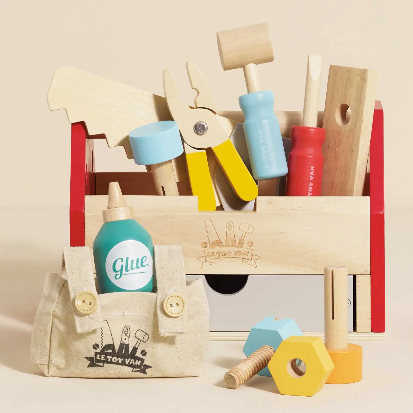 Le toy van - Tool box and wooden tools 